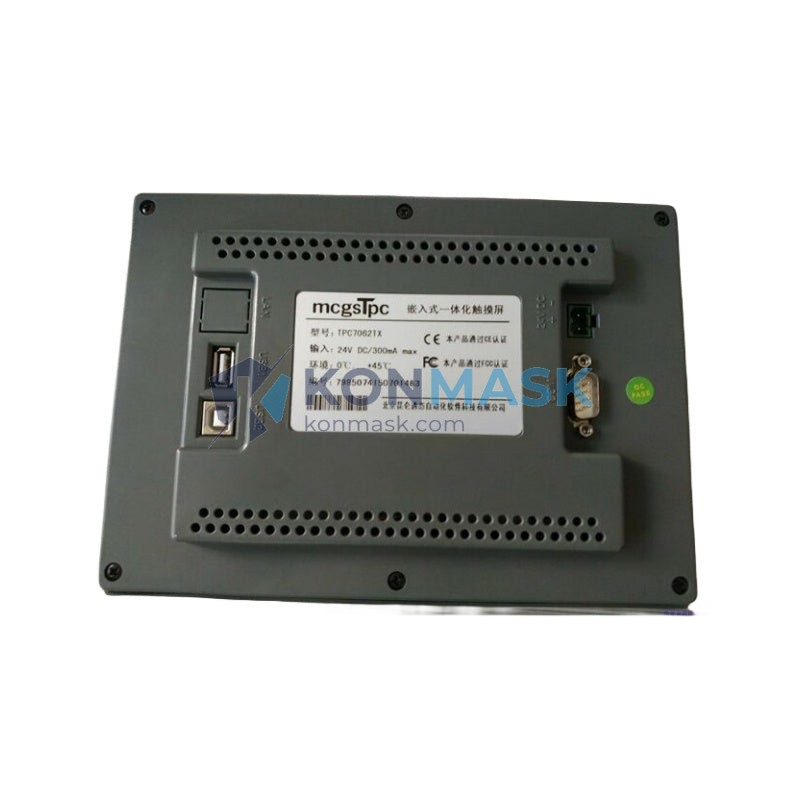 MCGS TPC7062TX - Front Panel and Connectivity View