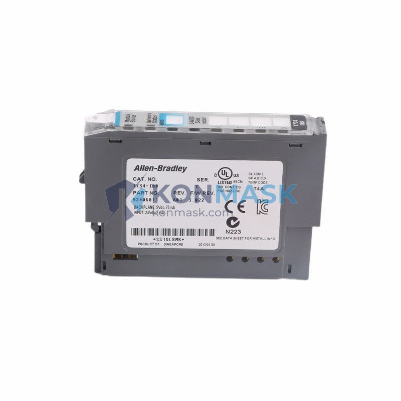 PLC 1734-IB8 - Technical Label and Specifications