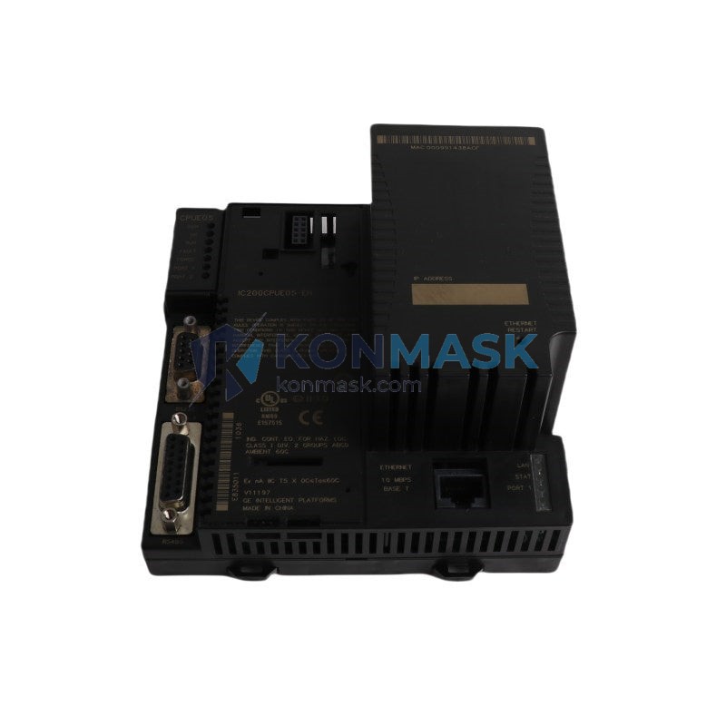 GE IC200CPUE05-EH GE VersaMax Micro - Front Panel and Connectivity View