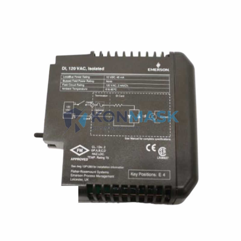 Genuine EMERSON EMERSON KJ3001X1-BC1 12P0551X132 VE4001S3T1B1 Input Module - Industrial Automation Part