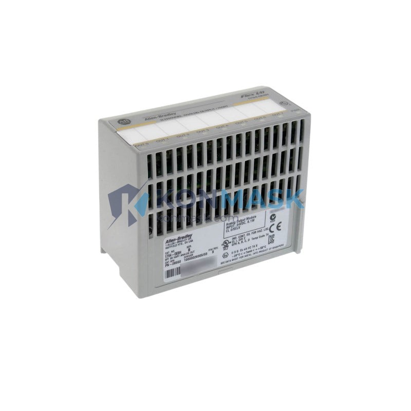 Allen-Bradley 1794-OE8H/B Allen-Bradley FLEX I/O - Front Panel and Connectivity View