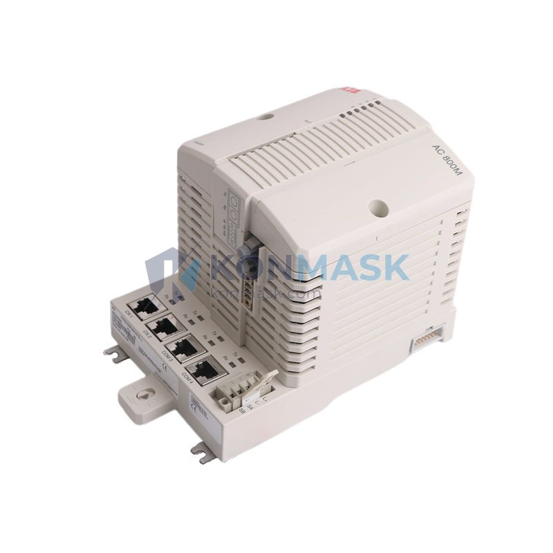 ABB PM856AK01 3BSE066490R1 AC 800M Controller - Front Panel and Connectivity View