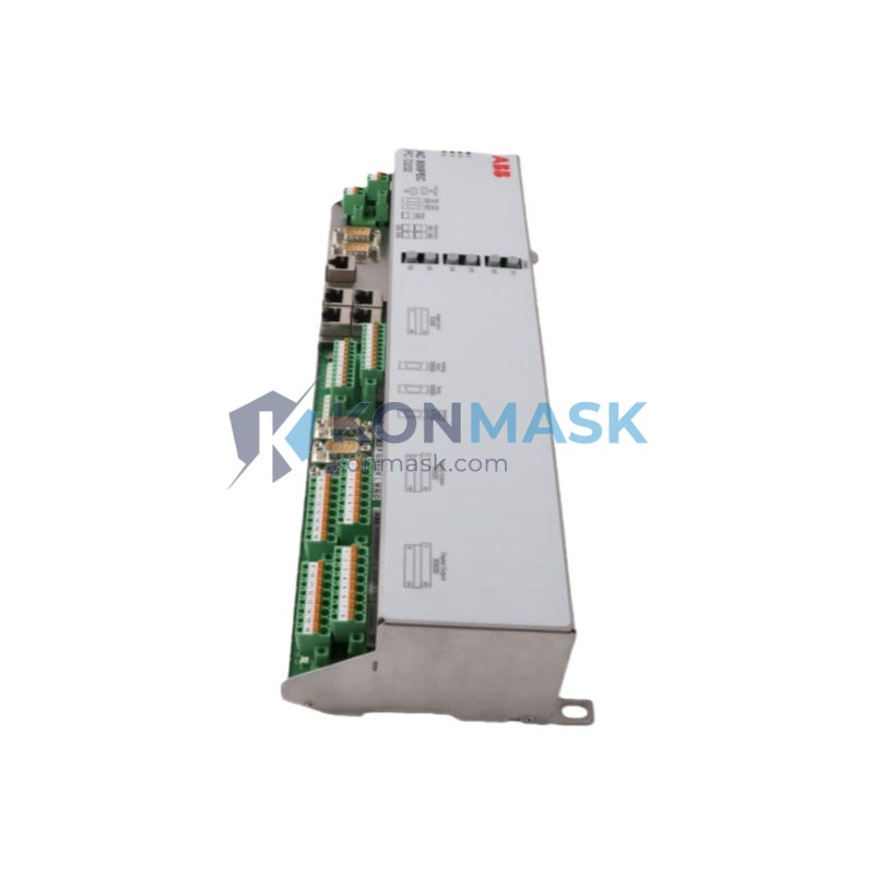 ABB 3BHE022293R0101 PCD232 A106 - Front Panel and Connectivity View