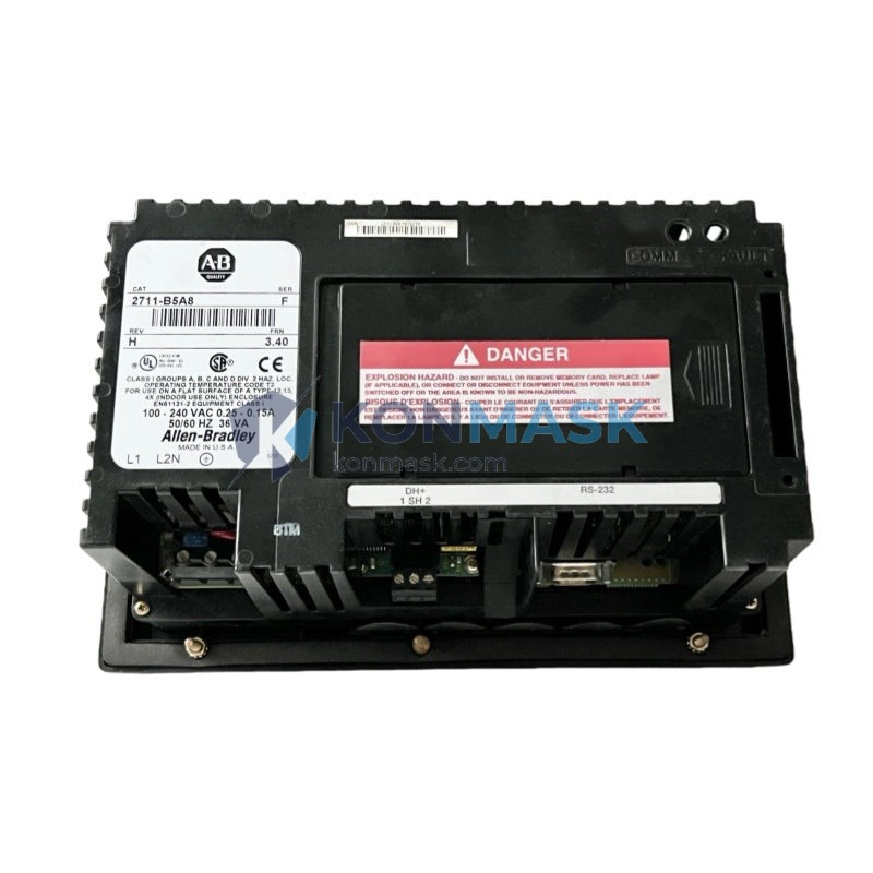 Allen-Bradley 2711-B5A8 - Technical Label and Specifications