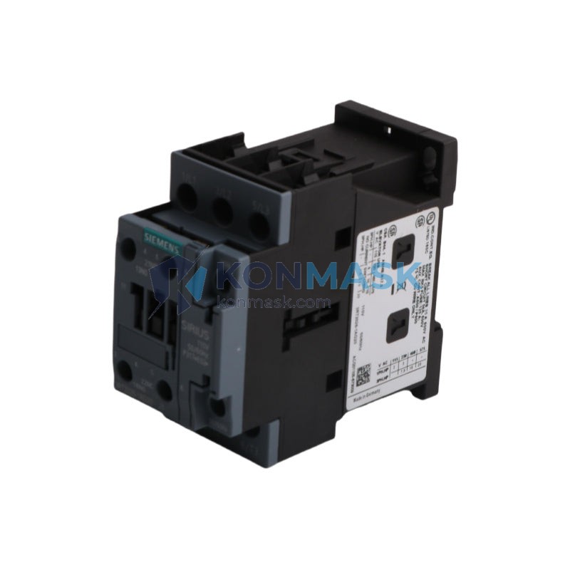 Siemens 3RT2026-1AG20 SIRIUS 3RT2 (Size S0) - Front Panel and Connectivity View