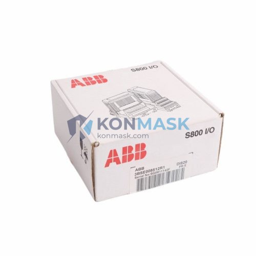 ABB DI820 3BSE008512R1 - Front Panel and Connectivity View