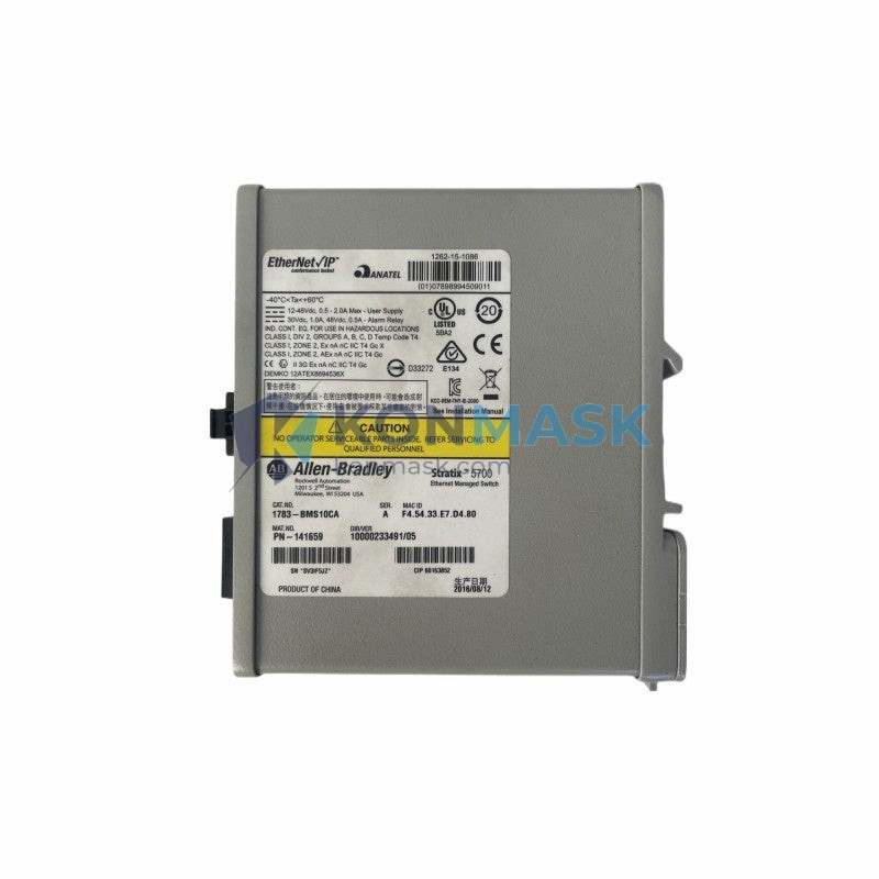 Allen-Bradley 1783-BMS10CA - Front Panel and Connectivity View