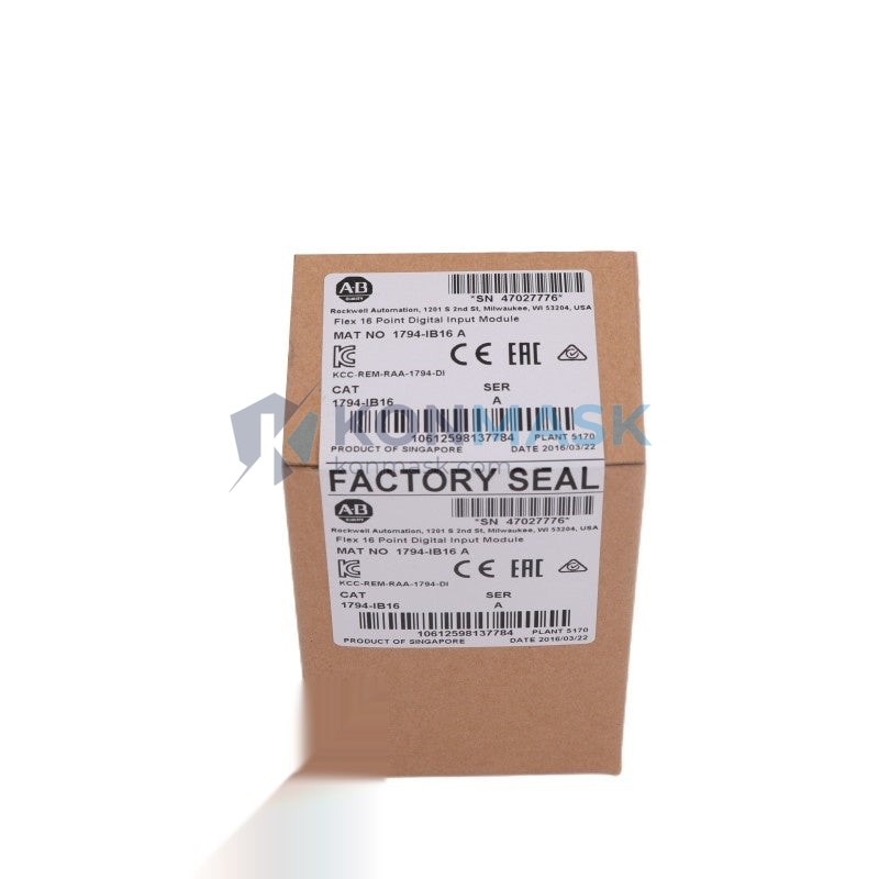 PLC 1794-IB16 - Technical Label and Specifications