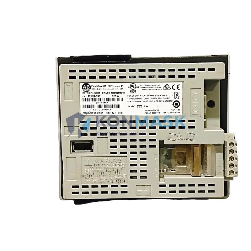 Allen-Bradley 2711R-T4T - Front Panel and Connectivity View