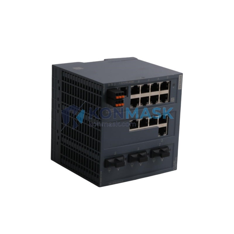 Siemens 6GK5205-3BD00-2AB2 SCALANCE X205-3 (X-200 Series) - Front Panel and Connectivity View
