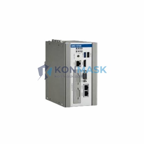 Advantech UNO-1372G-E3AE - Front Panel and Connectivity View