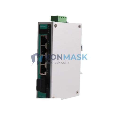 Moxa EDS-205A EDS (Ethernet Device Server / Switch Series) - Front Panel and Connectivity View