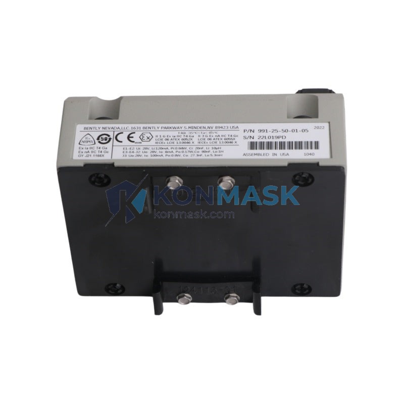 Bently Nevada 991-25-50-01-05 3300 Proximitor System - Front Panel and Connectivity View