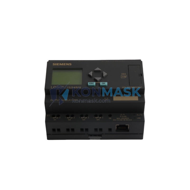 SIEMENS 6ED1052-1MD00-0BA7 SIEMENS LOGO! 0BA7 - Front Panel and Connectivity View