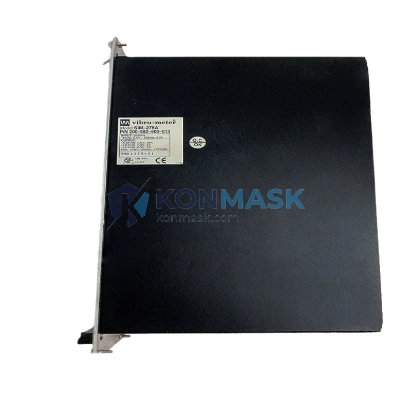 VIBRO METER VM600 RPS6U SIM-275A 200-582-500-013 - Technical Label and Specifications