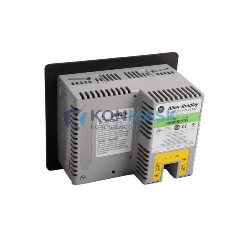 Allen-Bradley 2711P-T6M5D8 PanelView Plus 7 Standard - Front Panel and Connectivity View