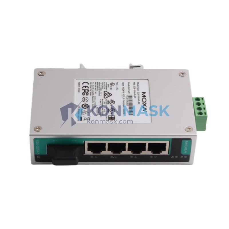 Moxa EDS-205A EDS (Ethernet Device Server / Switch Series) - Technical Label and Specifications