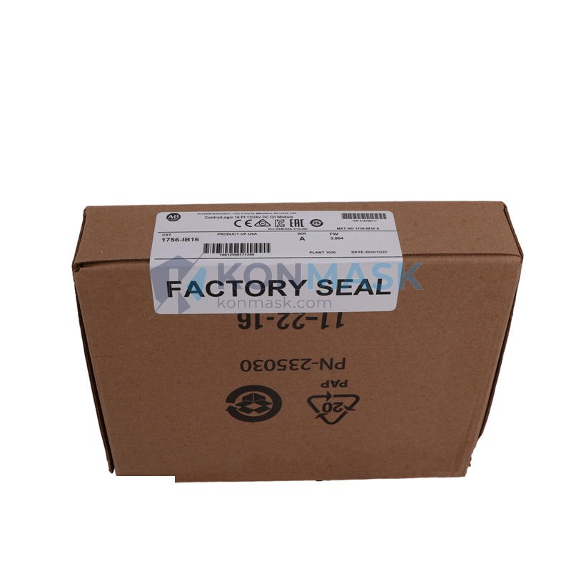 Allen-Bradley 1756-IB16 - Technical Label and Specifications