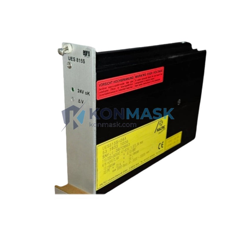 Emerson UES815S-24A DeltaV DCS - Technical Label and Specifications