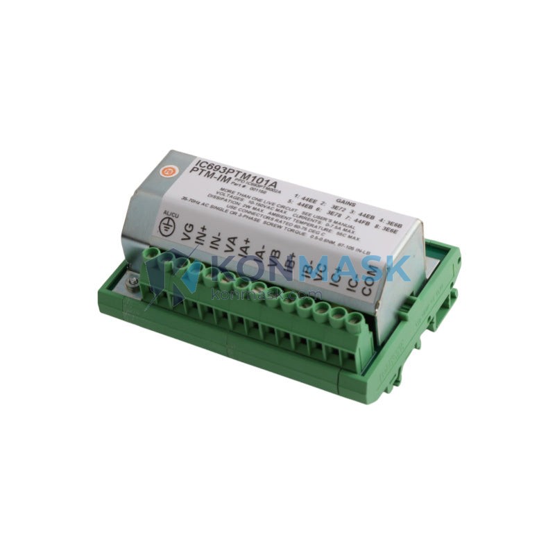 GE (General Electric) IC693PTM101A - Front Panel and Connectivity View