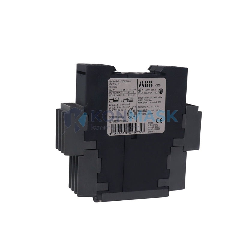 ABB 1SAR330020R0000 CT-ARS (Timing Relay, Star-Delta) - Front Panel and Connectivity View