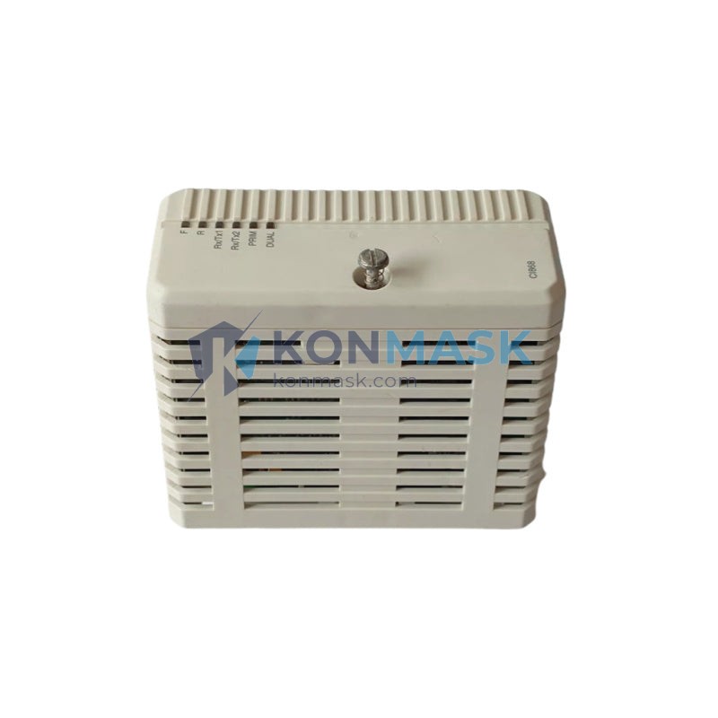 ABB CI868K01 AC800M DCS - Front Panel and Connectivity View