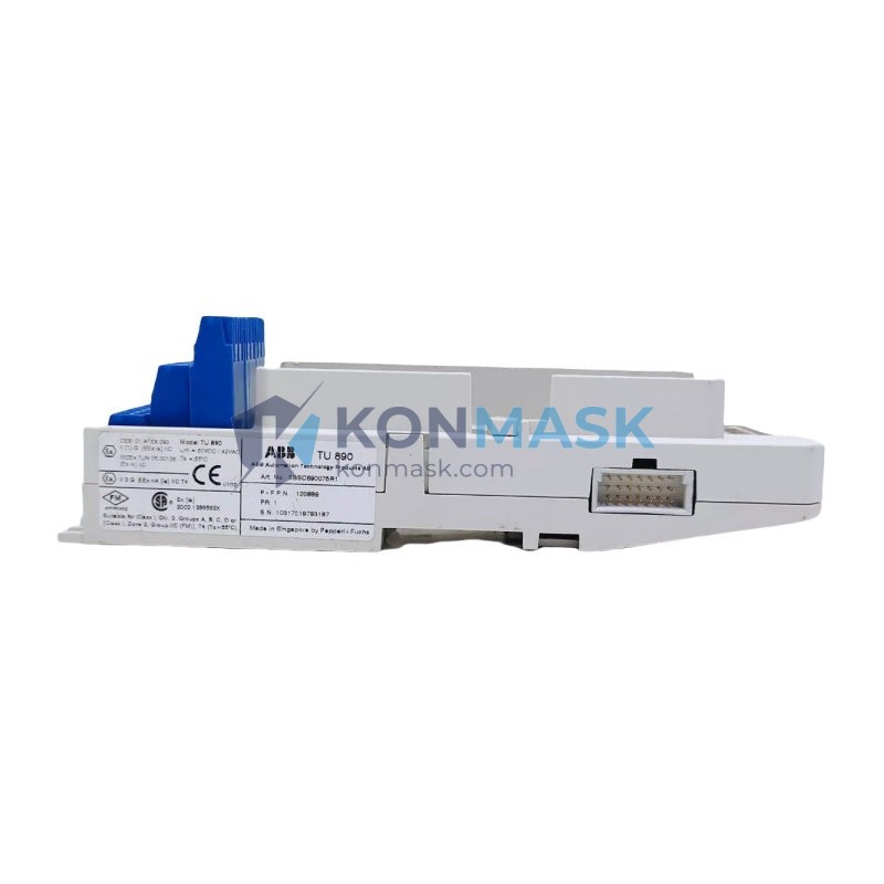 ABB TU890 3BSC690075R1 - Front Panel and Connectivity View