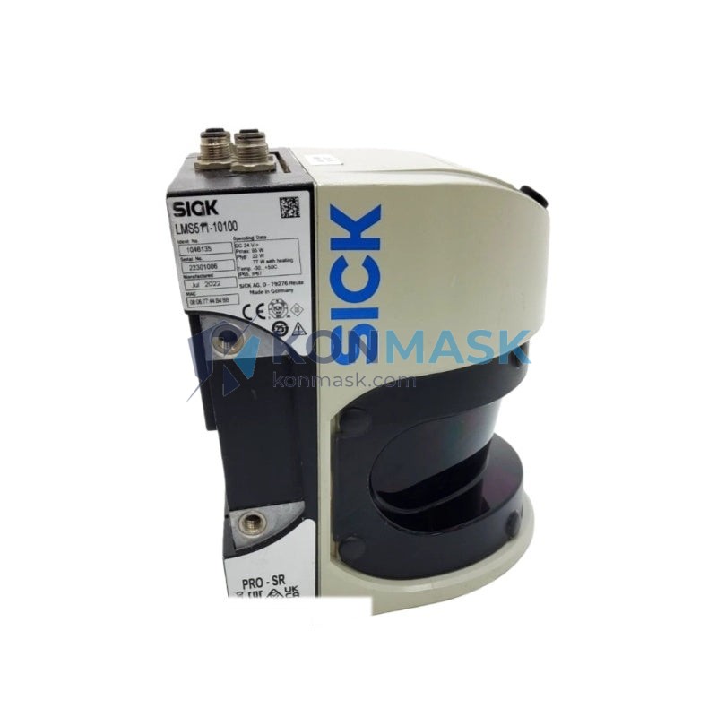 SICK LMS511-10100 ID. NUMBER 1046135 SICK LMS5xx - Front Panel and Connectivity View