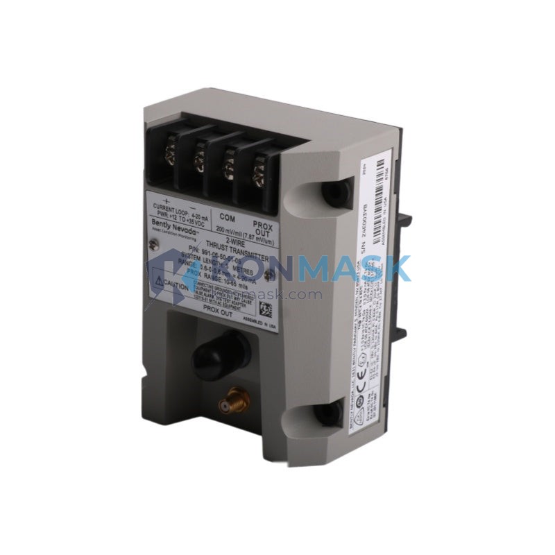 Bently Nevada 991-06-50-01-CN 3500 Series - Front Panel and Connectivity View