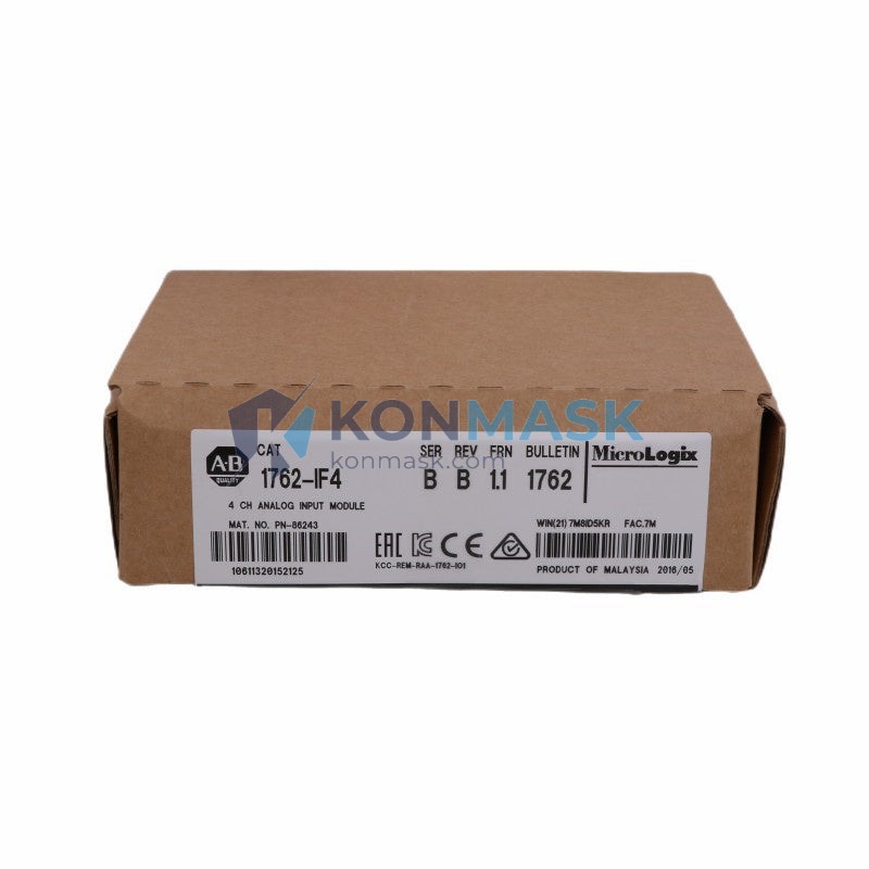 Allen-Bradley 1762-IF4 MicroLogix 1762 Expansion I/O - Front Panel and Connectivity View