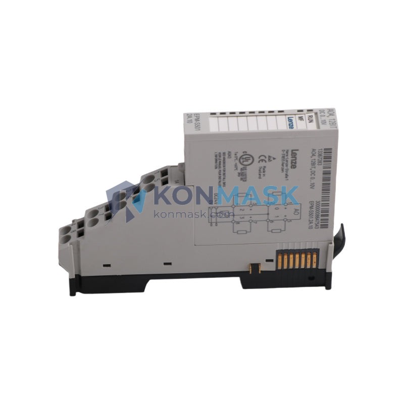 LENZE EPM-S501.2A.10 EPM-S500 / E82ZAFSC - Front Panel and Connectivity View