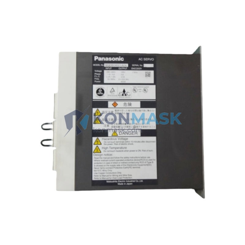 Panasonic MQDB045D1A04 MINAS A6 - Technical Label and Specifications