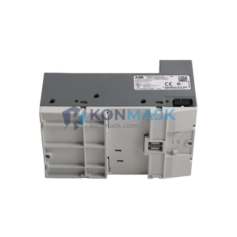 ABB PM554-TP-ETH 1SAP120600R0071 - Front Panel and Connectivity View