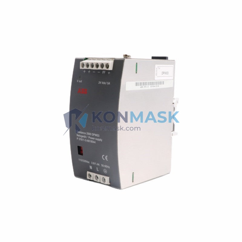 ABB DPW03 P37611-5-8018644 8018544M DPW Series - Technical Label and Specifications