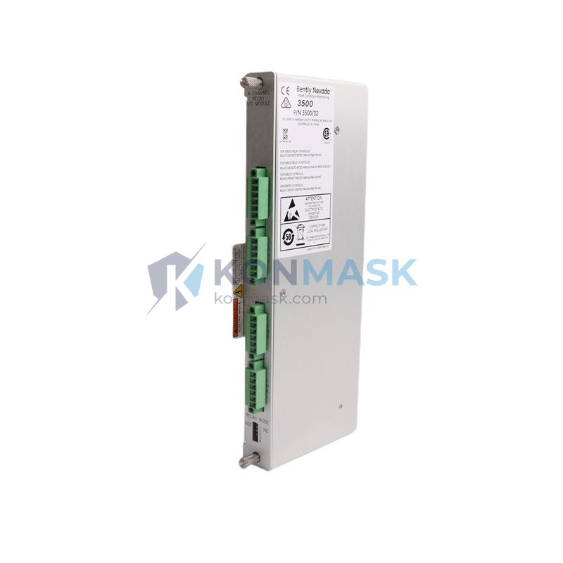 BENTLY NEVADA 125720-02 3500 Machinery Protection System - Front Panel and Connectivity View