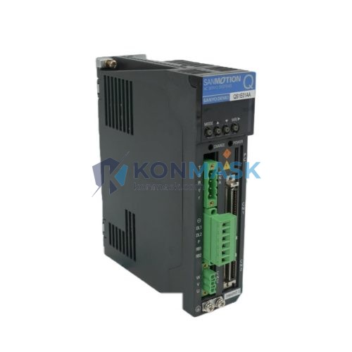 Sanyo Denki QS1E01AA0H4A3P1T SANMOTION Q Series - Front Panel and Connectivity View