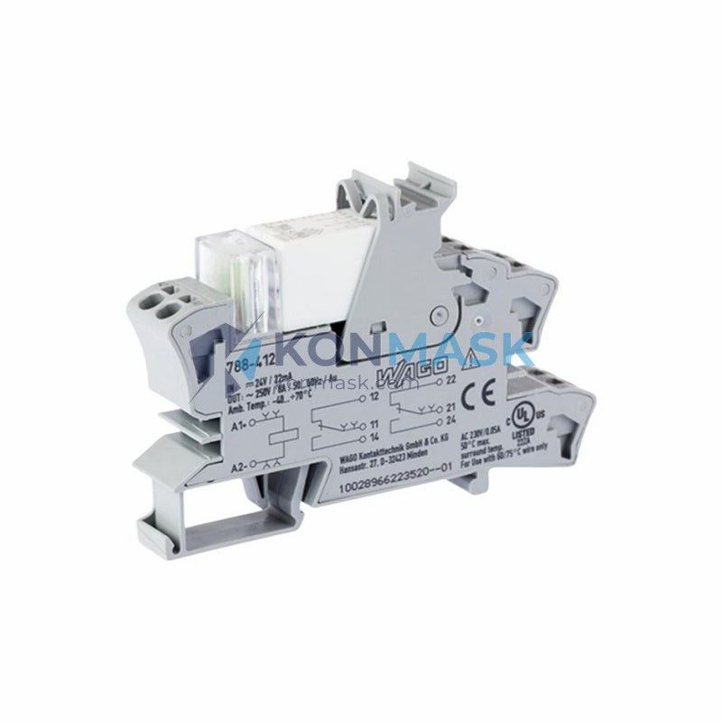 WAGO 788-412 WAGO 788 Series – Relay Interface Modules - Technical Label and Specifications