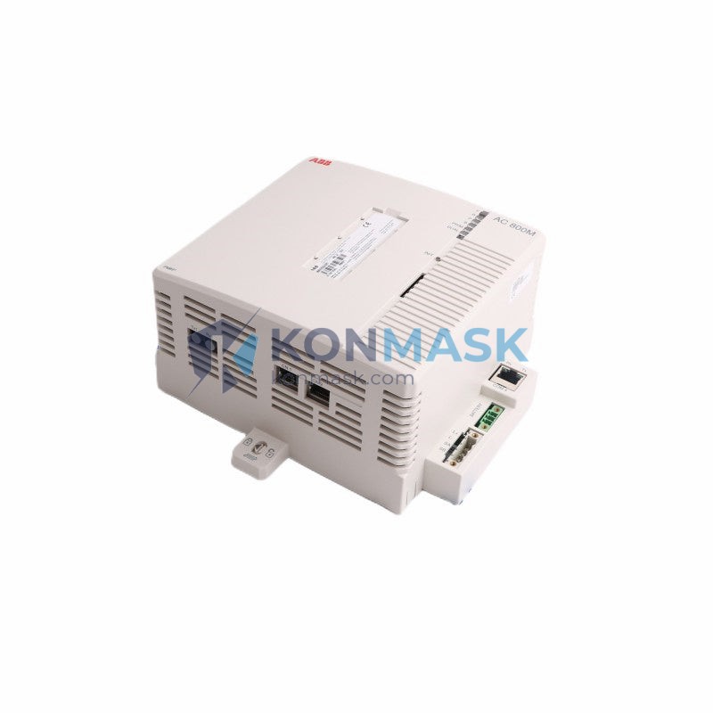 ABB PM891K01 36BSE053241R1 AC800M Modular Controller - Front Panel and Connectivity View