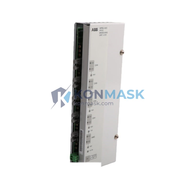 ABB NPBU-42C 64011821D - Front Panel and Connectivity View