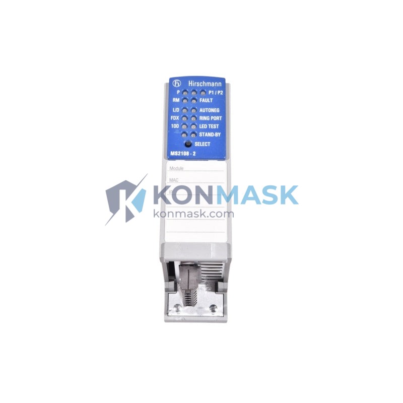 HIRSCHMANN MS2108-2 MICE Modular Industrial Ethernet Switch - Front Panel and Connectivity View