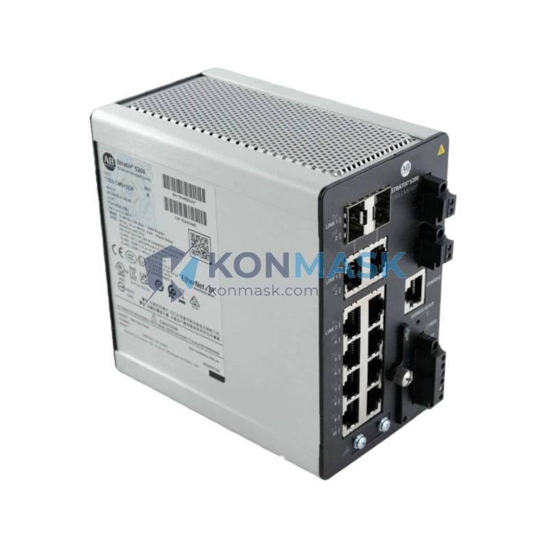 Allen-Bradley 1783-CMS10DP Stratix 2000 - Front Panel and Connectivity View