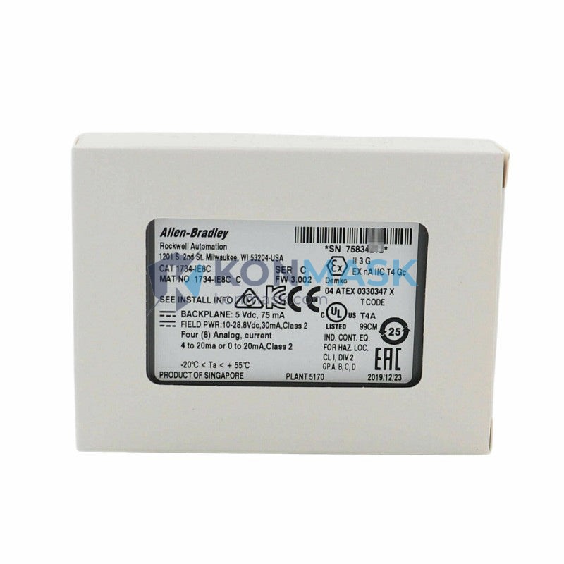 Allen-Bradley 1734-IE8C POINT I/O - Front Panel and Connectivity View