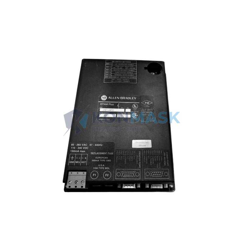 Allen-Bradley DTAM PLUS Operator Panel - Front Panel and Connectivity View