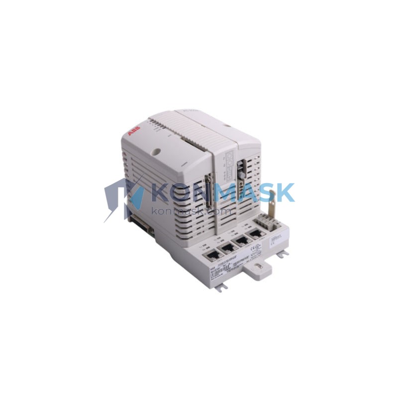 ABB PM866K01 3BSE050198R1 - Front Panel and Connectivity View