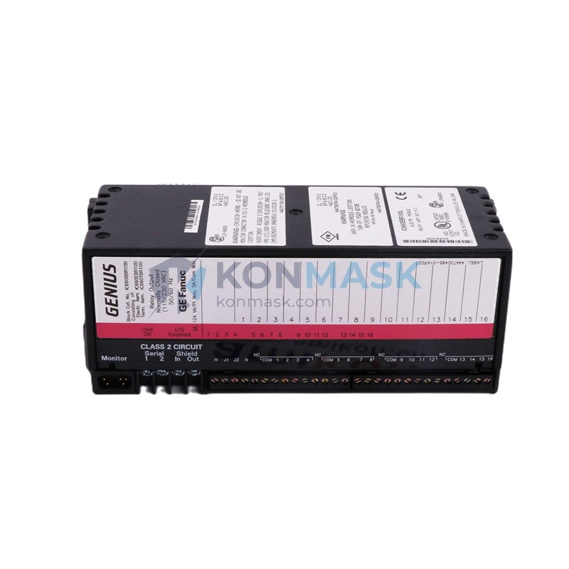 GE IC660BBR100 Genius I/O - Technical Label and Specifications