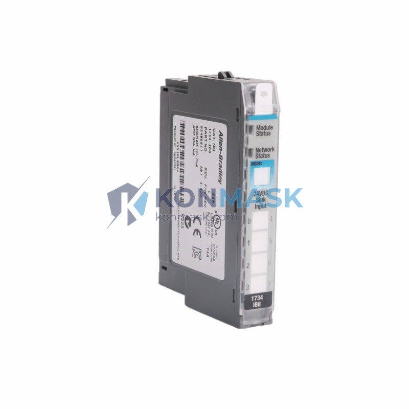 PLC 1734-IB8 - Front Panel and Connectivity View
