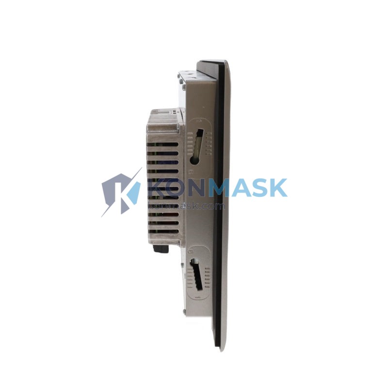 Allen-Bradley 2711P-T12W22D9P-B PanelView Plus 7 - Front Panel and Connectivity View