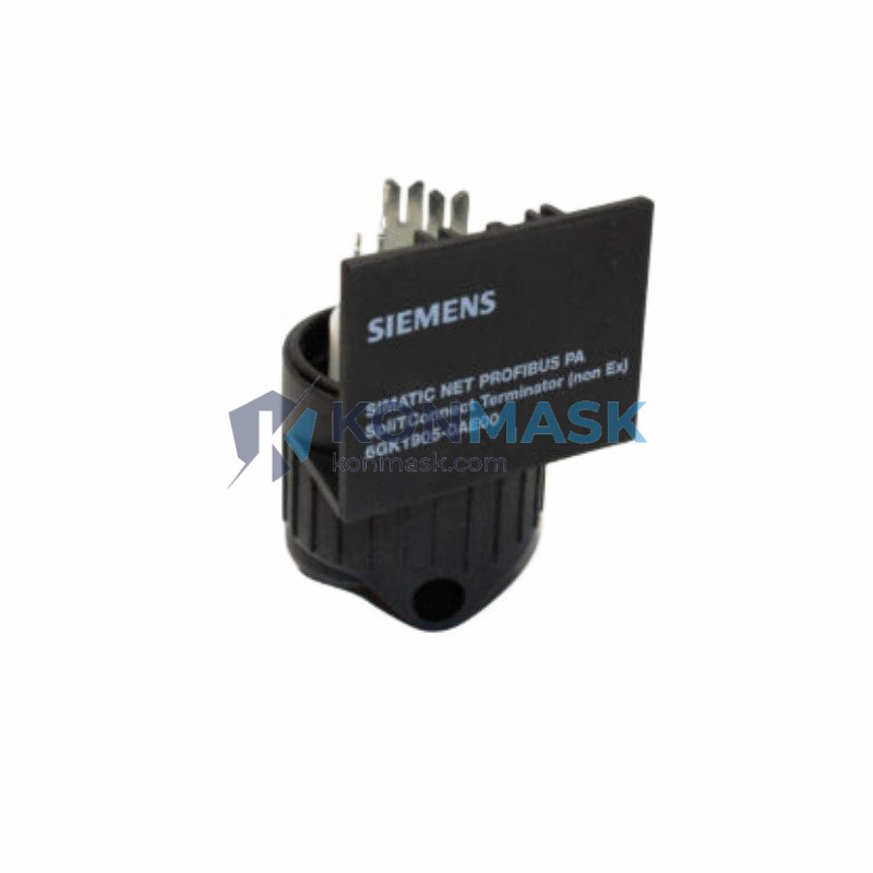 SIEMENS 6GK1905-0AE00 SIMATIC NET PROFIBUS - Front Panel and Connectivity View