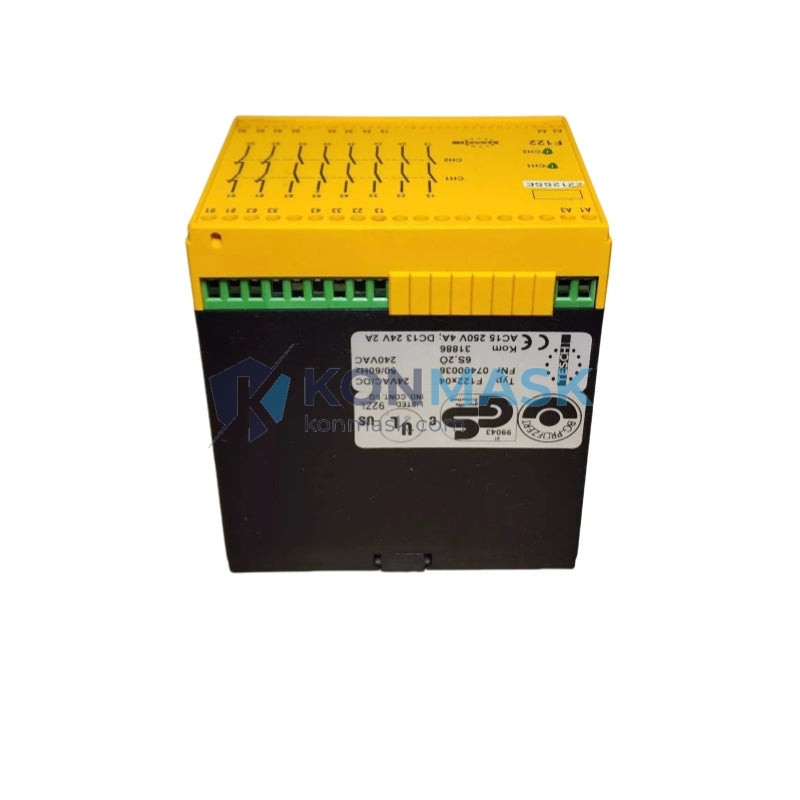 TESCH F12304 F-Series Safety Relay - Technical Label and Specifications