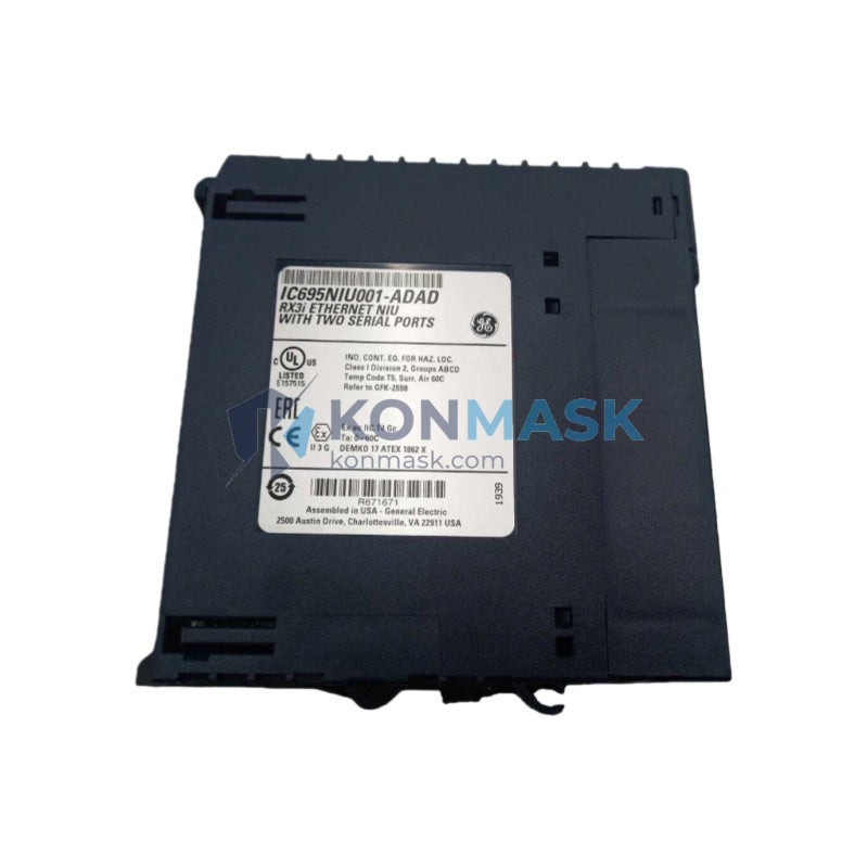 GE Vernova (GE Automation) IC695NIU001-ADAD - Front Panel and Connectivity View